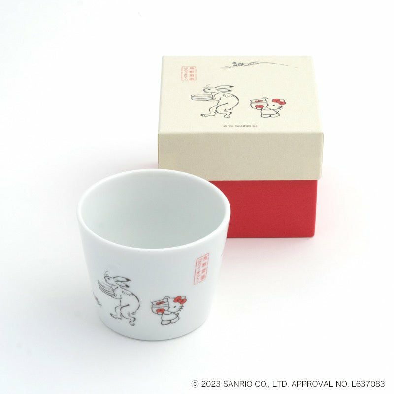 新品 キティ ざる蕎麦セット 希少品 入手困難 レトロ ハローキティ 鳥獣戯画 ハローキティ 鳥獣戯画 そばちょこ（器）〈1個