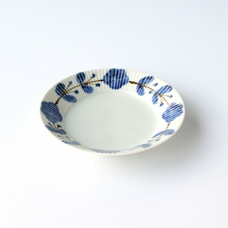 皓洋窯（こうようがま） 【皓洋窯】錆花つなぎ しのぎ5.5寸皿〈1枚