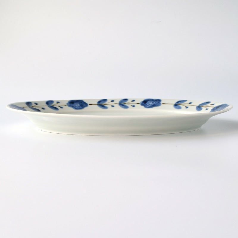 皓洋窯（こうようがま） 【皓洋窯】錆花つなぎ リムオーバルプレート