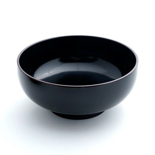 和モダン漆器 【越前塗】日月雑煮椀（黒）〈1個〉 |皿や鉢など和食器の