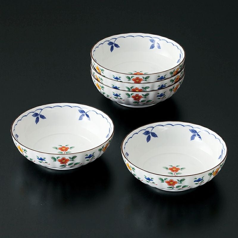 たち吉　和食器　花割小鉢　15個セット　ヒビ入陶器　グリーン×10 ブルー×5 楽天市場】【お買い物マラソン期間はP10倍！】和食器 小鉢 取り鉢 取鉢