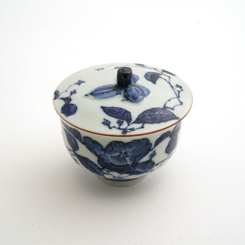 井上春峰（いのうえしゅんほう） 【井上春峰】染付腰捻 煎茶器揃〈煎茶