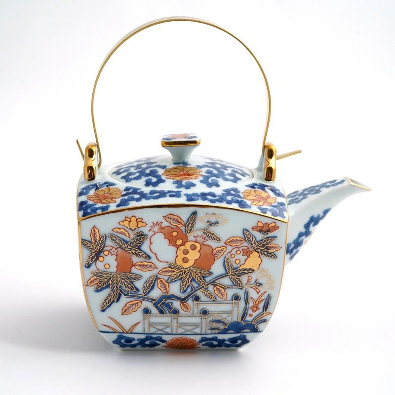 古伊万里シリーズ 【波佐見焼】古伊万里柘榴 土瓶 茶器揃〈土瓶1個