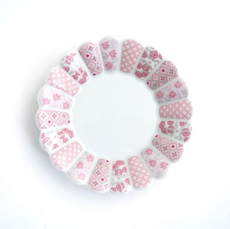 花離宮シリーズ 【波佐見焼】花離宮 15cm 丸皿（ピンク）〈1枚〉 |皿や