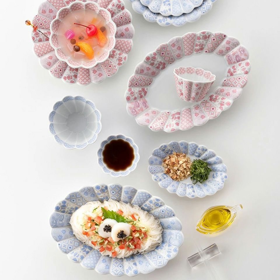 花離宮シリーズ 【波佐見焼】花離宮 12cm ボウル（ピンク）〈1個〉 |皿