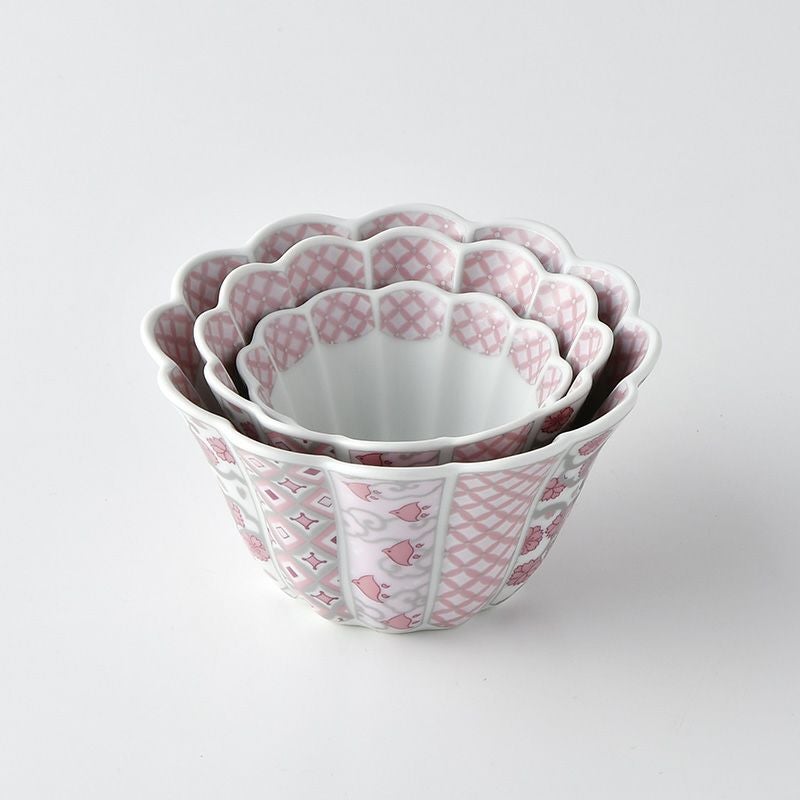 花離宮シリーズ 【波佐見焼】花離宮 10cm ボウル（ピンク）〈1個〉 |皿