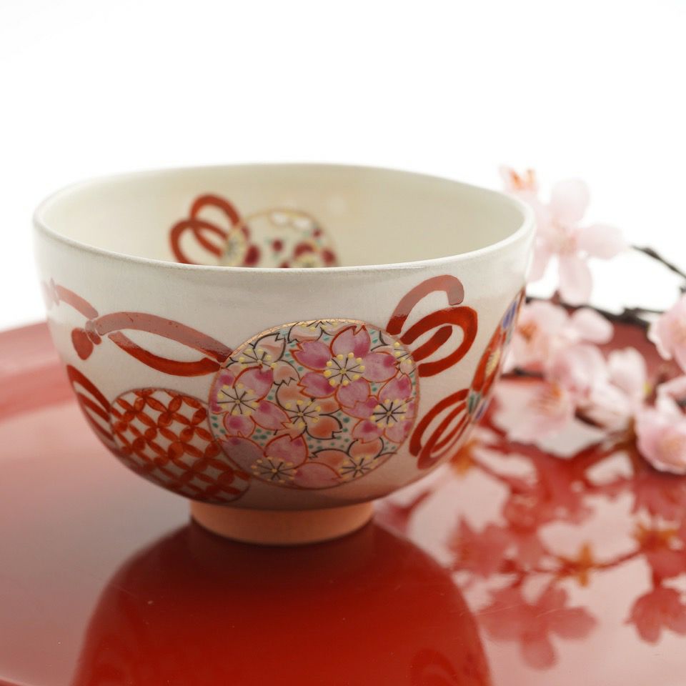 京焼・清水焼 抹茶碗 【京焼・清水焼】花てまり 抹茶碗〈1個〉 |皿や鉢