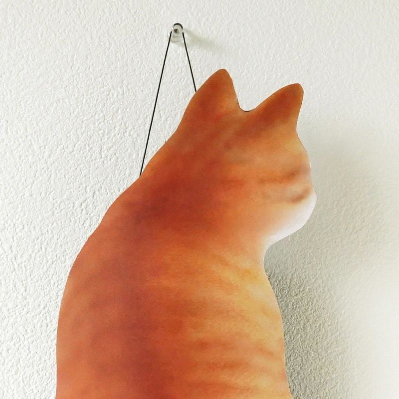 猫のしっぽをふる時計（猫時計） 藤井啓太郎 藤井 啓太郎 猫時計 茶