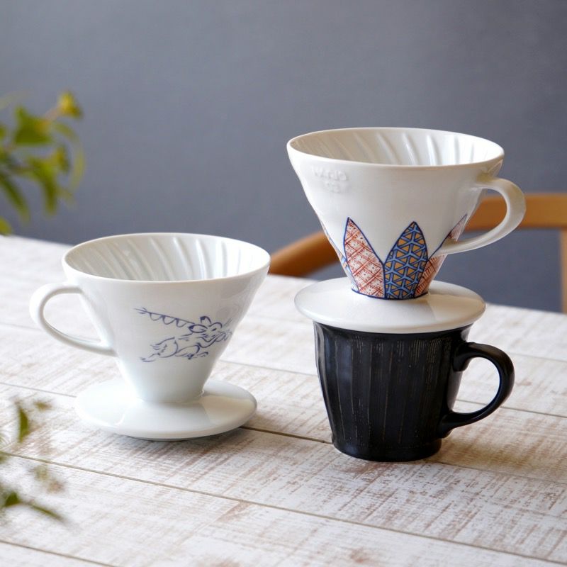 HARIO×たち吉 HARIO×たち吉 V60透過ドリッパー02セラミック 鳥獣戯画