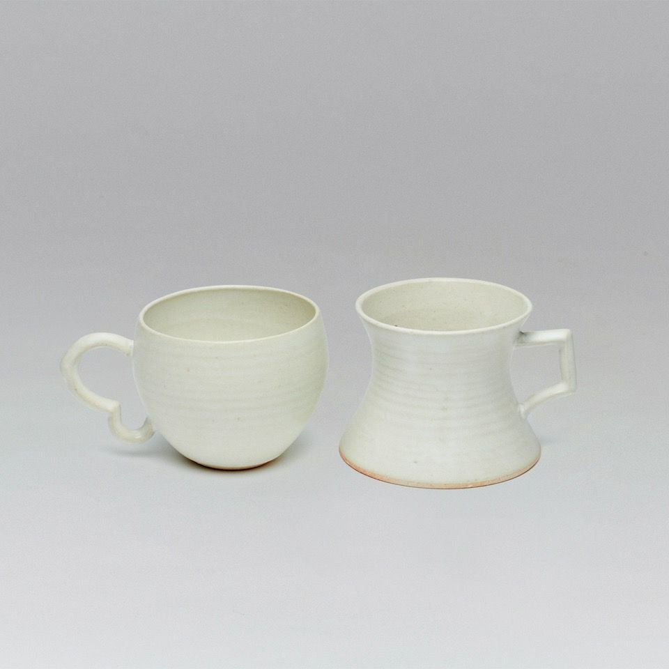 KANADE | 奏 【COCHI】KANADE PAIR-MUG / SHIRONERI（白釉）〈2個