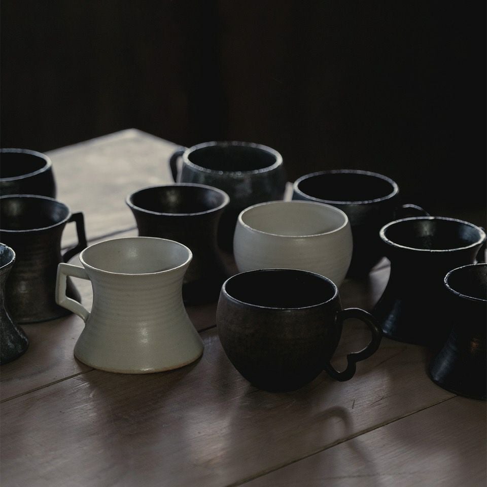 KANADE | 奏 【COCHI】KANADE PAIR-MUG / BINROJIZOME（銅彩釉）〈2個