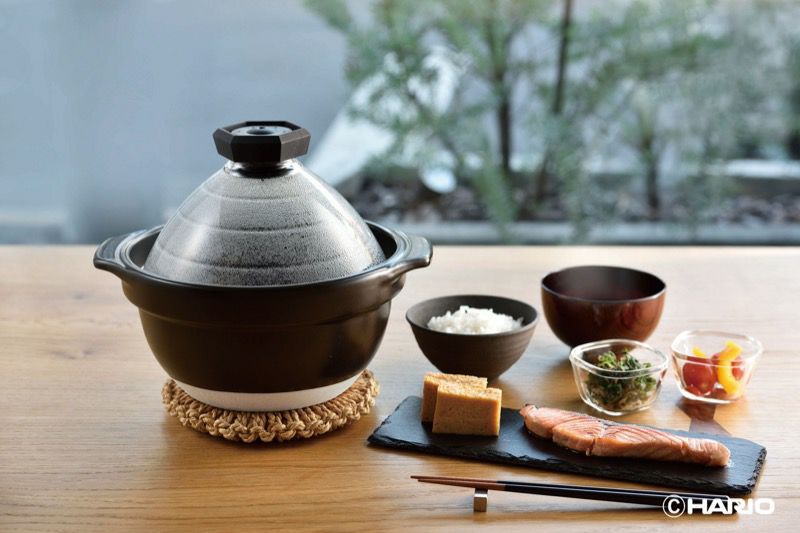 HARIO フタがガラスのご飯釜 2~3合用 HARIO（ハリオ） 【HARIO】フタがガラスのご飯釜2～3合〈1個〉 |皿や