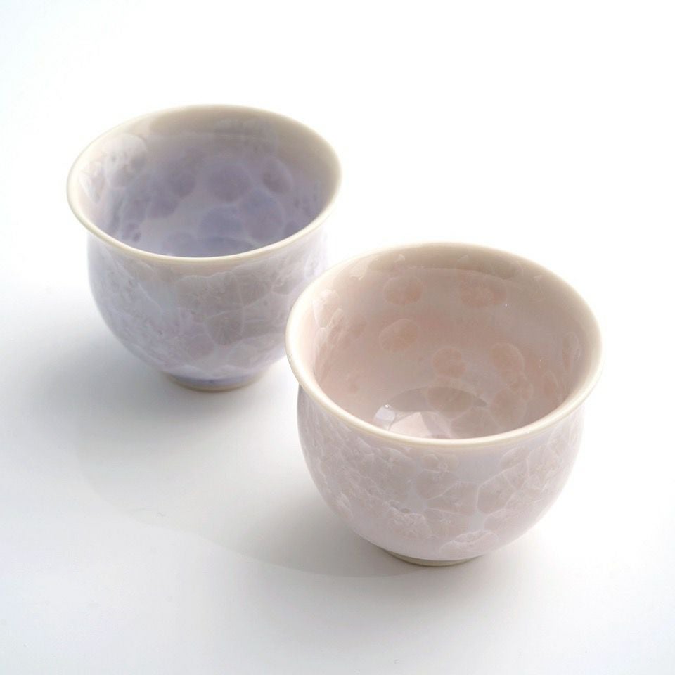 花結晶 【京焼・清水焼】花結晶 お預け酒器（紫・ピンク）〈徳利1個