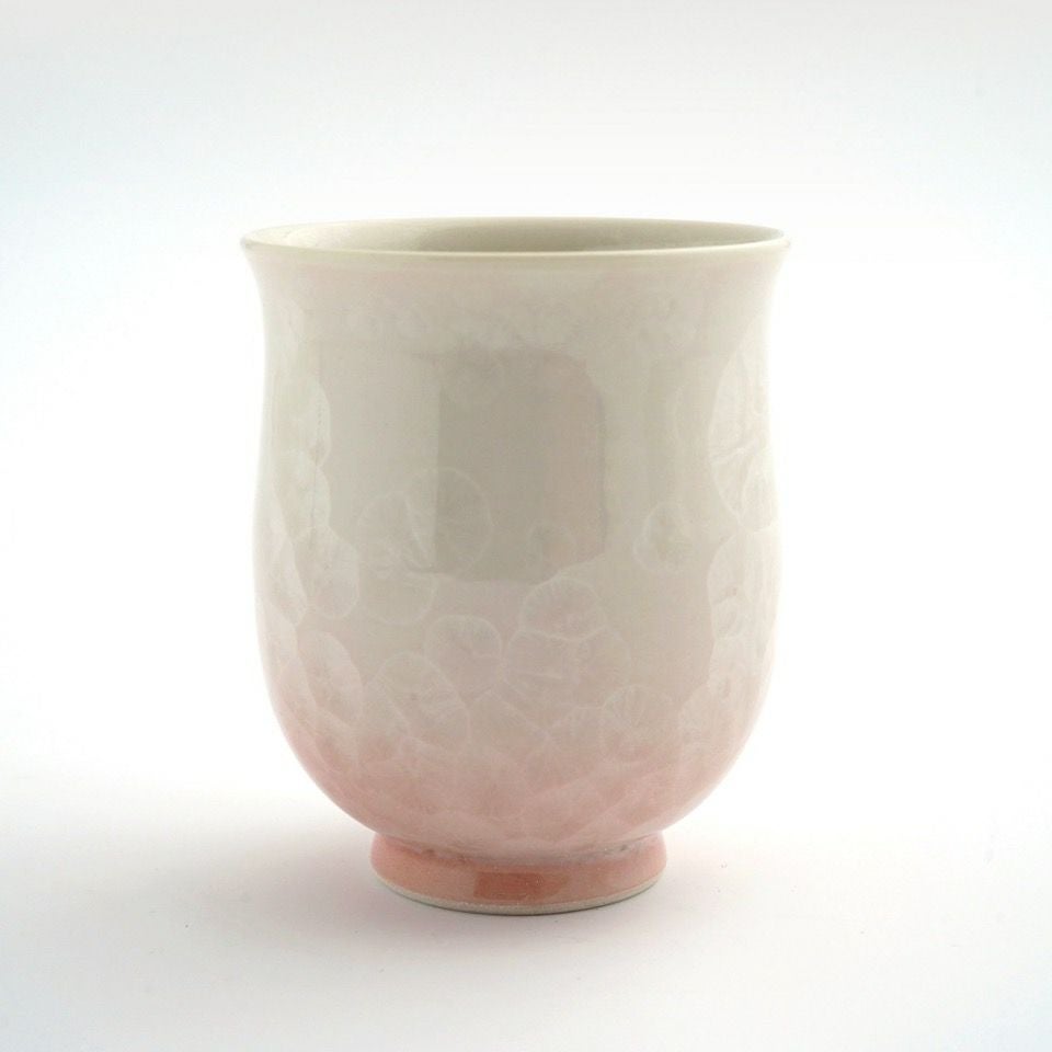 花結晶 【京焼・清水焼】花結晶 組湯呑（白地青赤）〈2個〉 |皿や鉢
