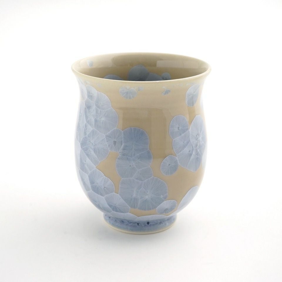 花結晶 【京焼・清水焼】花結晶 湯呑（銀花）〈1個〉 |皿や鉢など和