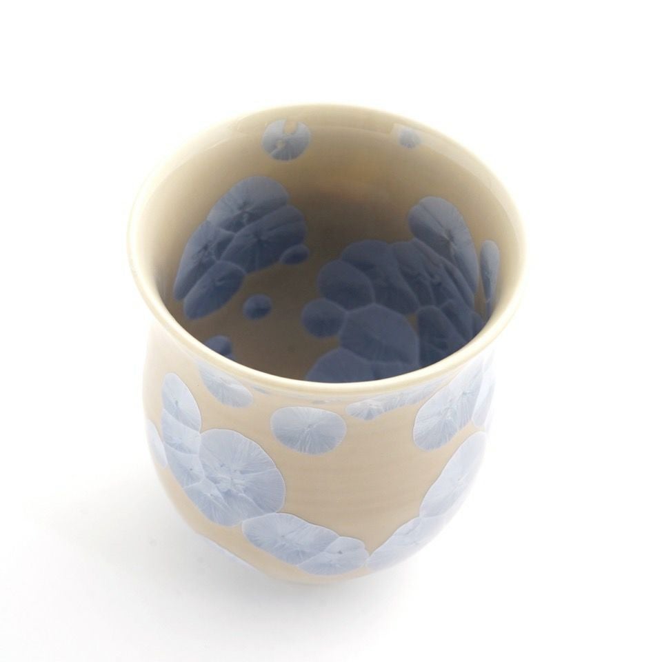 花結晶 【京焼・清水焼】花結晶 湯呑（銀花）〈1個〉 |皿や鉢など和