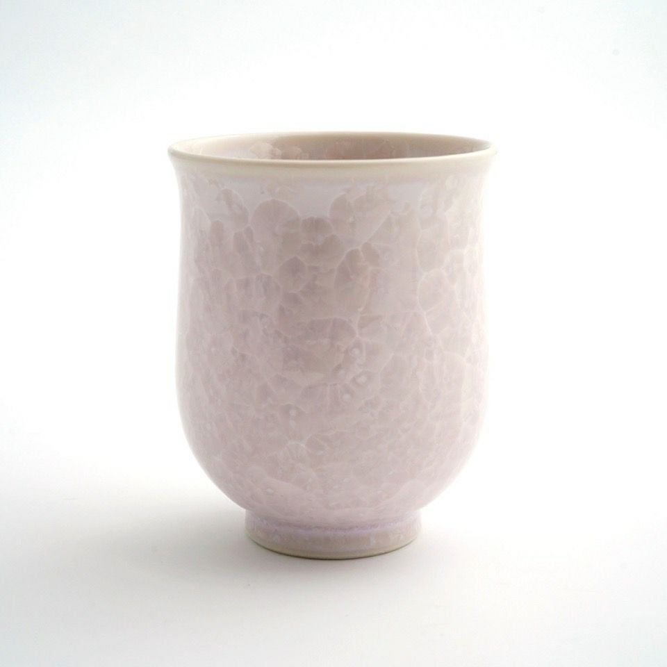 花結晶 【京焼・清水焼】花結晶 湯呑（ピンク）〈1個〉 |皿や鉢など和