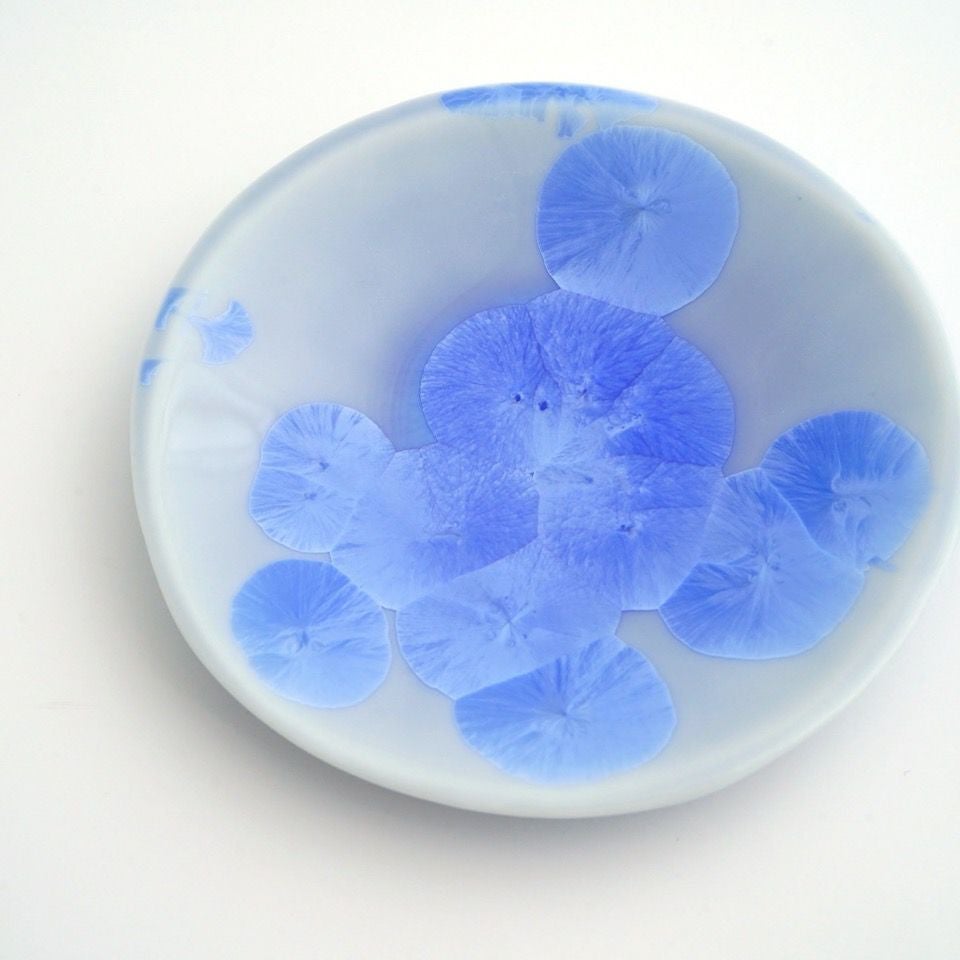 花結晶 【京焼・清水焼】花結晶 三寸皿（青）〈1枚〉 |皿や鉢など和