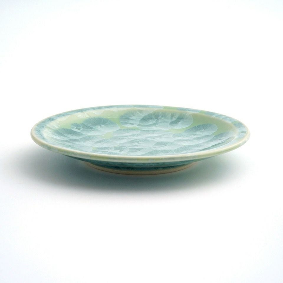 花結晶 【京焼・清水焼】花結晶 銘々皿（緑）〈1枚〉 |皿や鉢など和