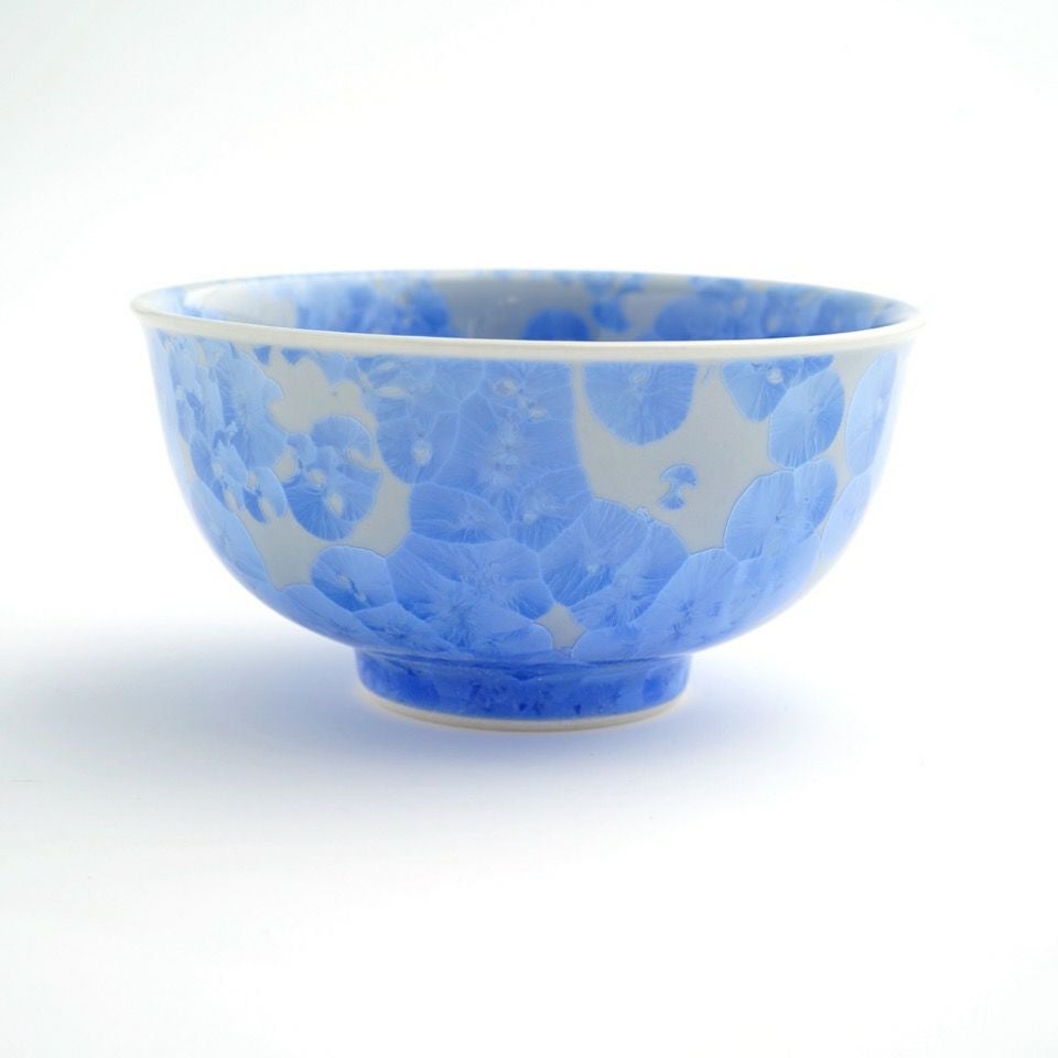 花結晶 【京焼・清水焼】花結晶 組茶碗（青・白）〈2個〉 |皿や鉢など