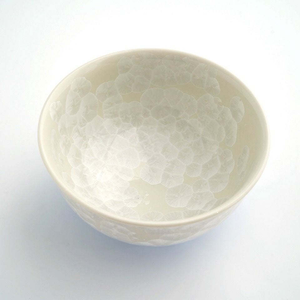 花結晶 【京焼・清水焼】花結晶 茶碗（白地青）〈1個〉 |皿や鉢など和