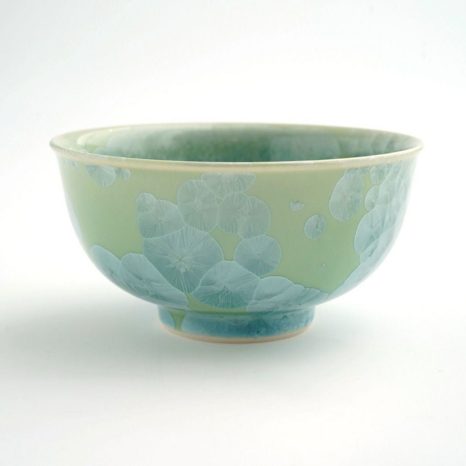 花結晶 【京焼・清水焼】花結晶 茶碗（緑）〈1個〉 |皿や鉢など和食器