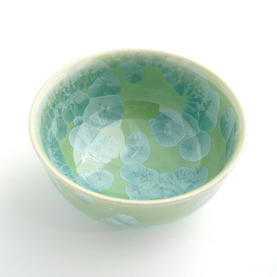 花結晶 【京焼・清水焼】花結晶 茶碗（緑）〈1個〉 |皿や鉢など和食器