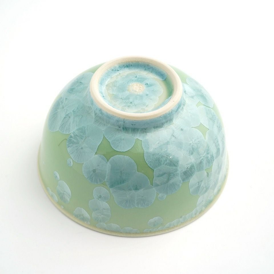 花結晶 【京焼・清水焼】花結晶 茶碗（緑）〈1個〉 |皿や鉢など和食器