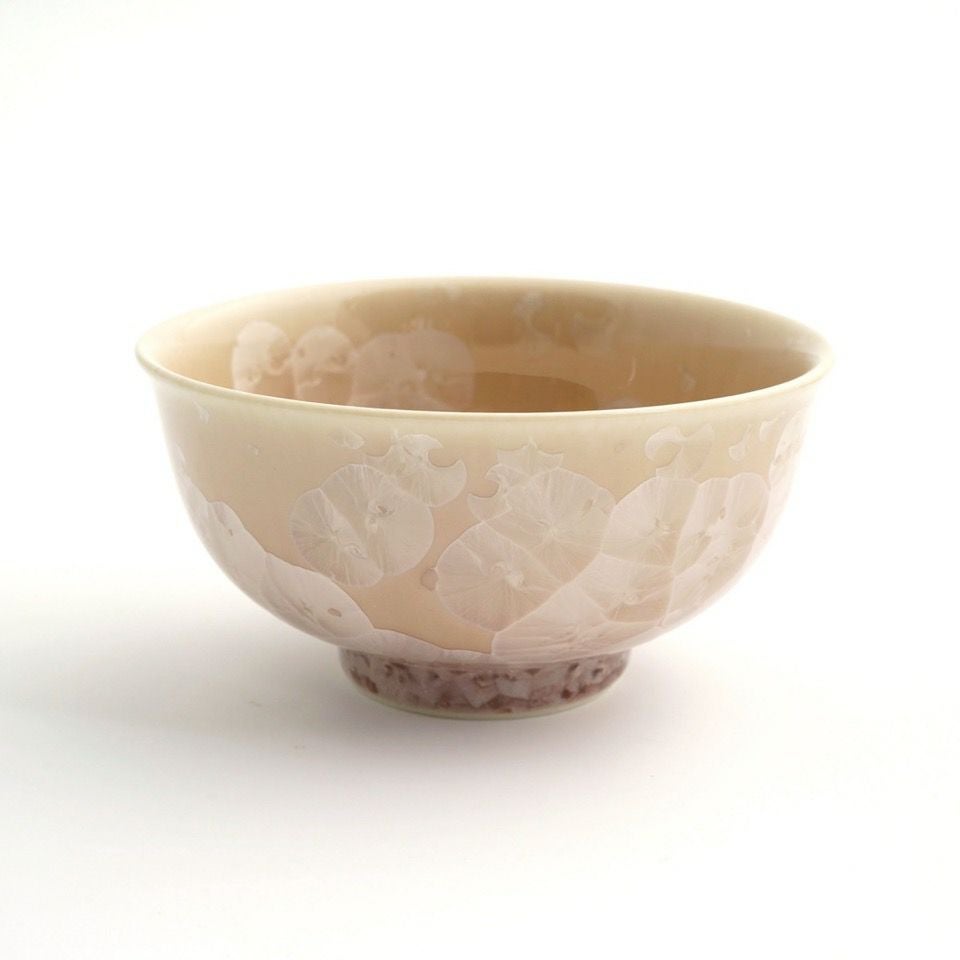花結晶 【京焼・清水焼】花結晶 茶碗（白地青）〈1個〉 |皿や鉢など和