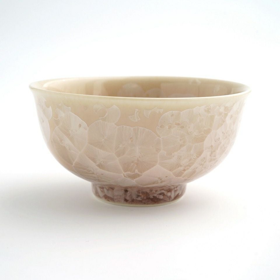 花結晶 【京焼・清水焼】花結晶 茶碗（茶）〈1個〉 |皿や鉢など和食器