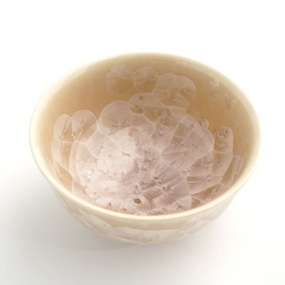 花結晶 【京焼・清水焼】花結晶 茶碗（茶）〈1個〉 |皿や鉢など和食器