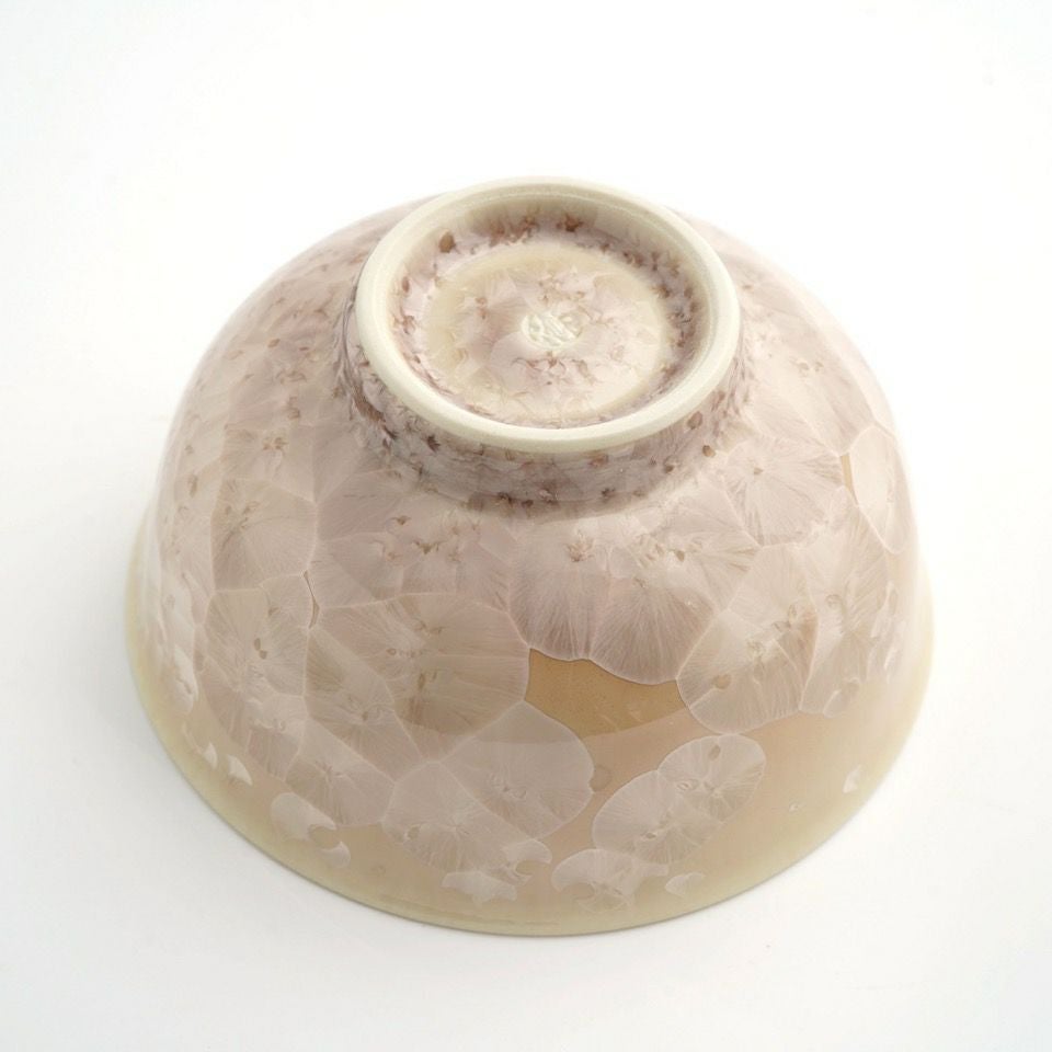花結晶 【京焼・清水焼】花結晶 茶碗（茶）〈1個〉 |皿や鉢など和食器