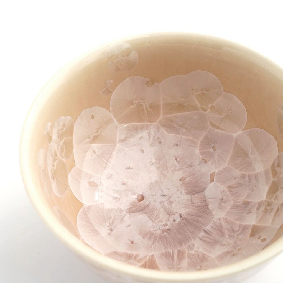 花結晶 【京焼・清水焼】花結晶 茶碗（茶）〈1個〉 |皿や鉢など和食器