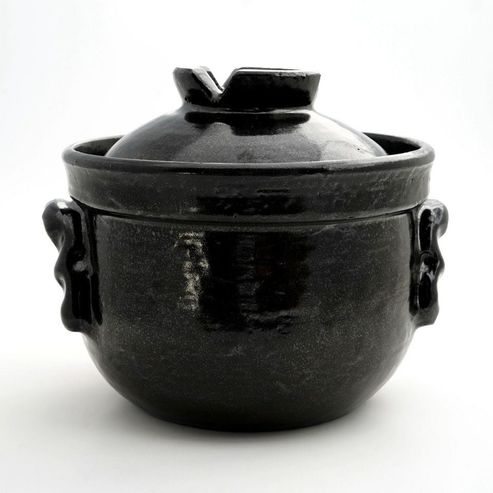 シリーズ以外・その他 黒釉 ご飯鍋（三合）〈1個〉 信楽焼 |皿や鉢など
