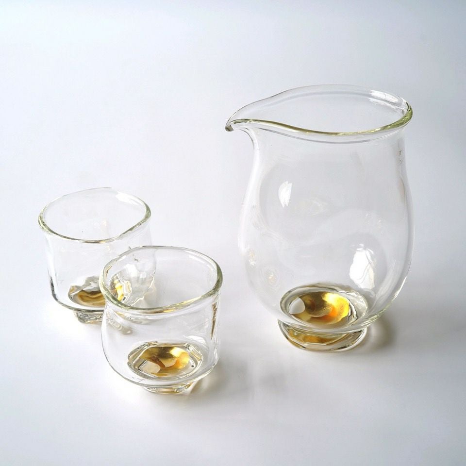渡邊徳明(わたなべのりあき) 【渡邊徳明】耐熱 酒器揃ひびき 片口(角