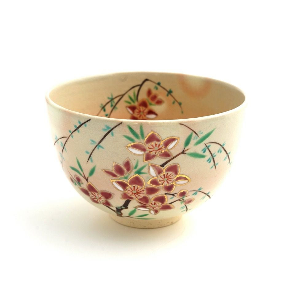 京焼・清水焼 抹茶碗 【京焼・清水焼】桃 抹茶碗〈1個〉 |皿や鉢など和