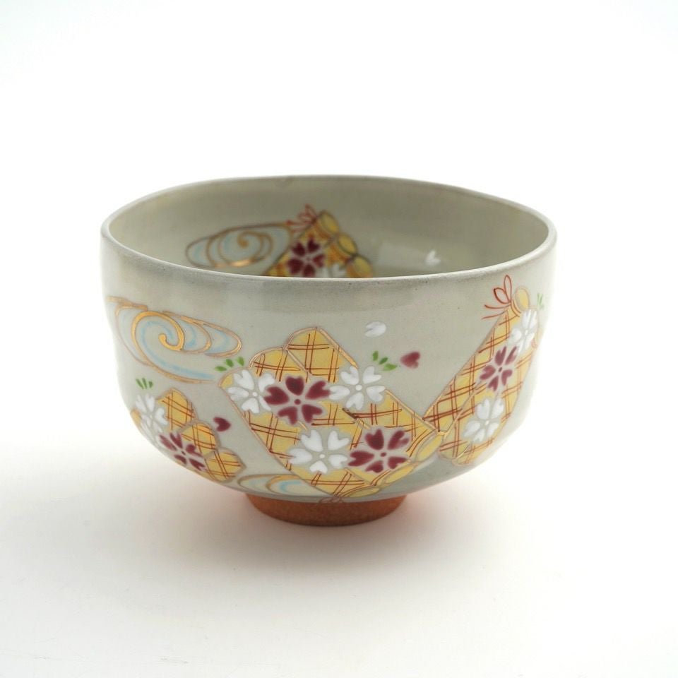 京焼・清水焼 抹茶碗 【京焼・清水焼】桜流水筏 抹茶碗〈1個〉 |皿や鉢