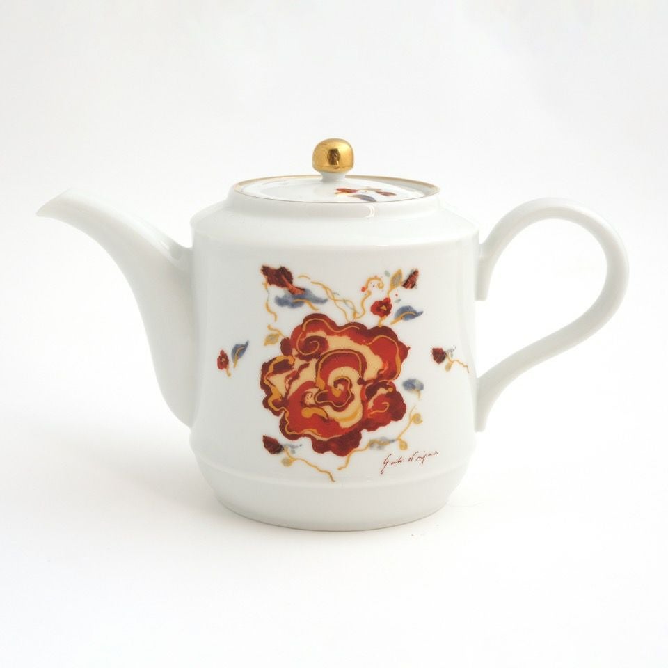 ペルシャ　タペストリー　たち吉　ハスハギ陶器製 蜷川有紀×たち吉 蜷川有紀 カオスの薔薇 Coffee pot〈1個〉 |皿や鉢
