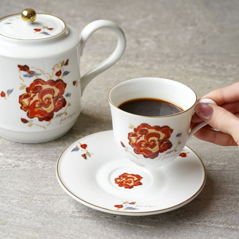 蜷川有紀×たち吉 蜷川有紀 カオスの薔薇 Cup&saucer〈1組〉 |皿や鉢
