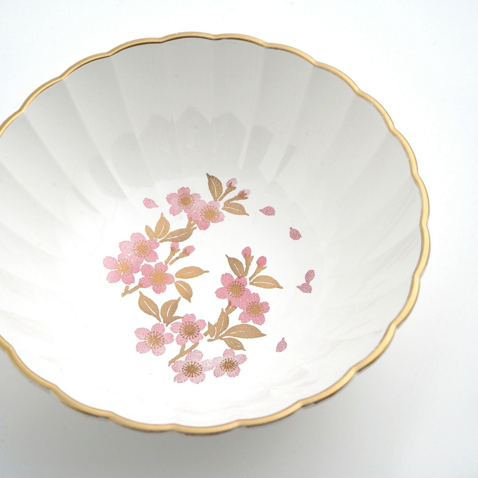 さくら漆器 【山中塗】さくら3.8 フラワー小鉢揃（白/ピンク）〈5個