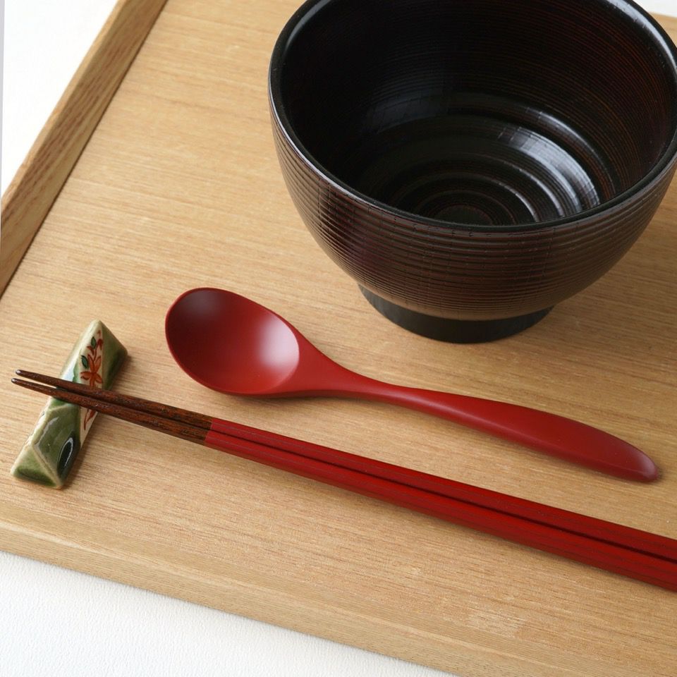 シリーズ以外・その他 朱塗 箸・スプーン揃 越前塗 |皿や鉢など和食器
