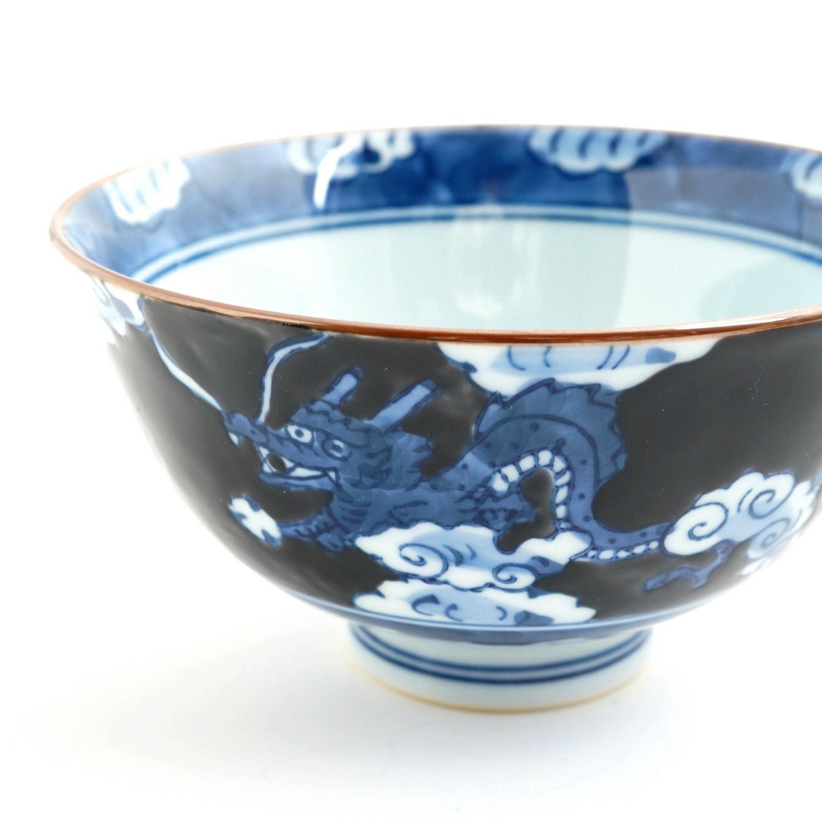 未使用　伊万里焼　青藍窯　金彩茶器　古伊万里　献上椀 陶器飯碗5個　ヴィンテージ 有田焼 藍窯 飯碗5個 未使用 伊万里焼 青藍窯 金彩茶器 古