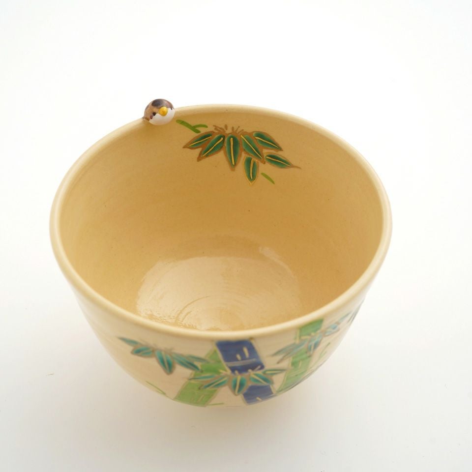 京焼・清水焼（京都府） 【京焼・清水焼】竹雀 抹茶碗〈1個〉 |皿や鉢
