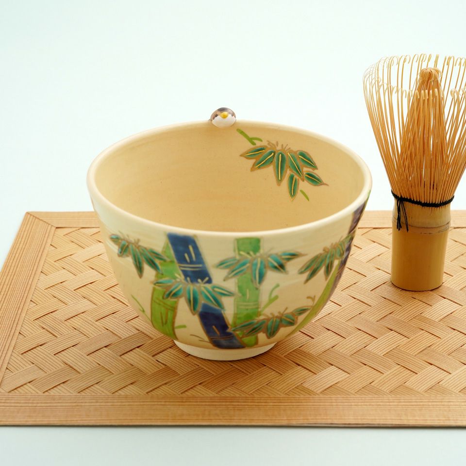 京焼・清水焼（京都府） 【京焼・清水焼】竹雀 抹茶碗〈1個〉 |皿や鉢