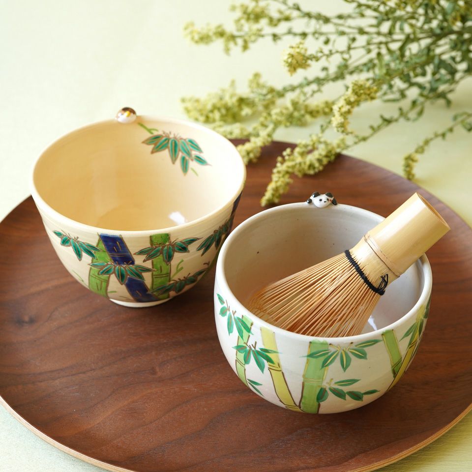 京焼・清水焼（京都府） 【京焼・清水焼】竹雀 抹茶碗〈1個〉 |皿や鉢