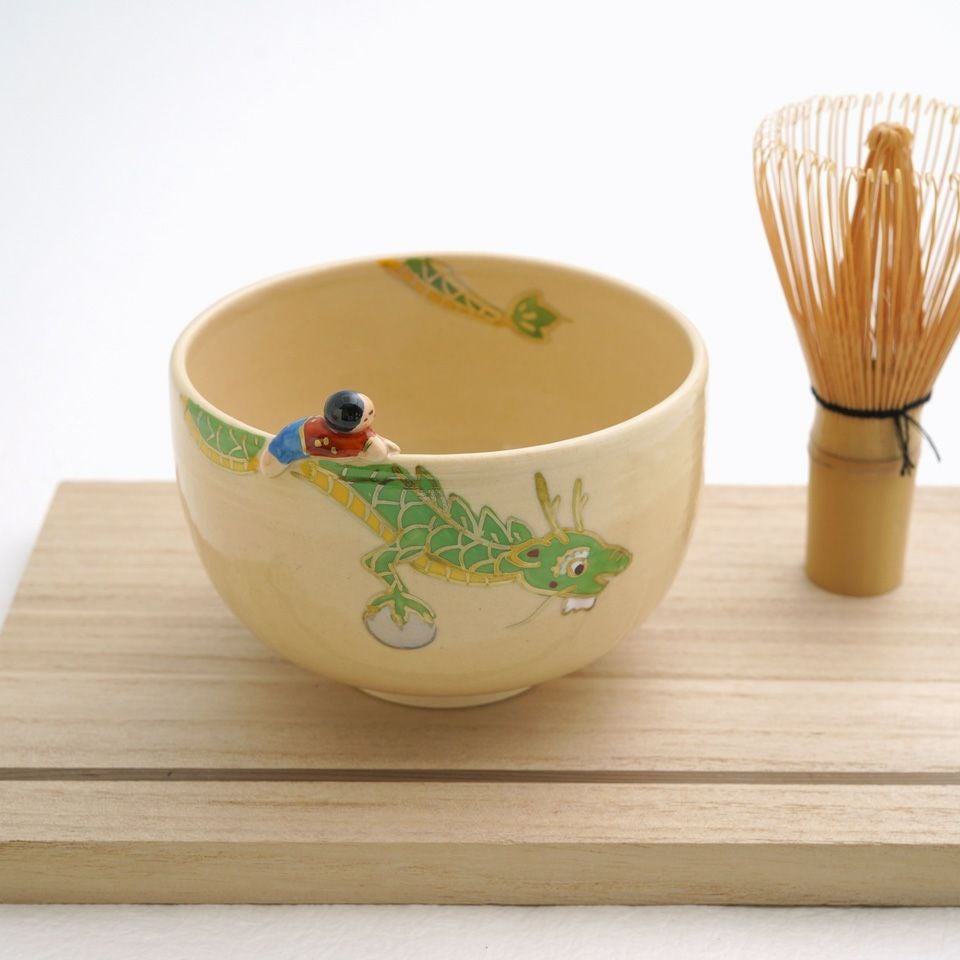 抹茶茶　京焼　桜木文 京焼・清水焼（京都府） 【京焼・清水焼】龍 抹茶碗〈1個〉 |皿や鉢