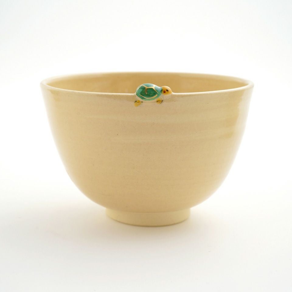 京焼・清水焼（京都府） 【京焼・清水焼】鶴亀 抹茶碗〈1個〉 |皿や鉢