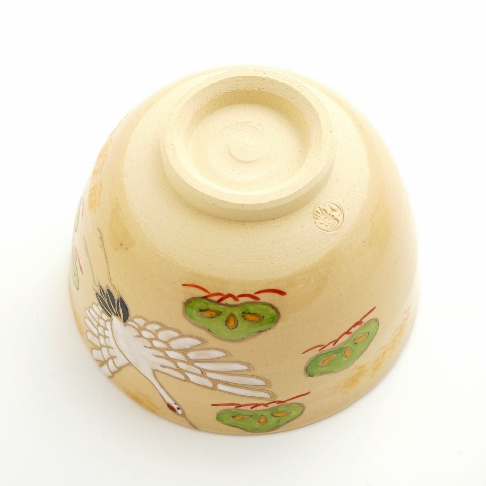 京焼・清水焼（京都府） 【京焼・清水焼】鶴亀 抹茶碗〈1個〉 |皿や鉢
