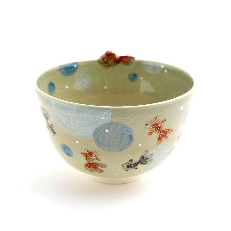 京焼・清水焼（京都府） 【京焼・清水焼】金魚 抹茶碗〈1個〉 |皿や鉢