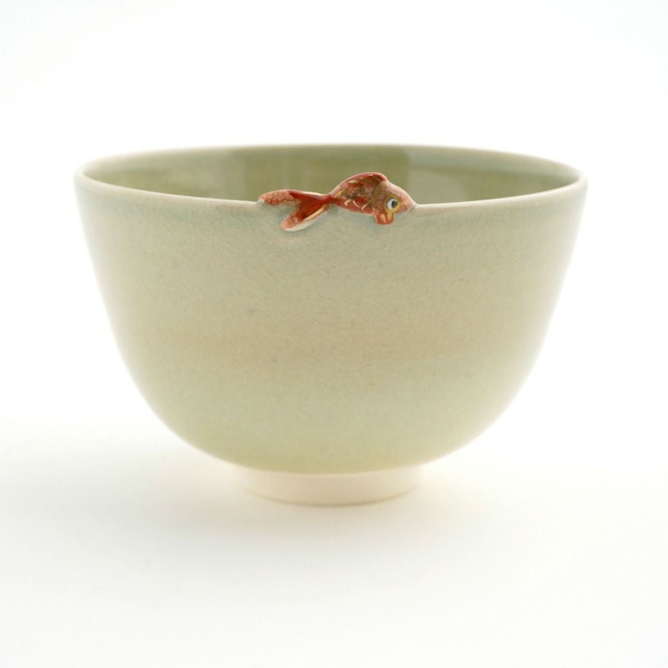 京焼・清水焼（京都府） 【京焼・清水焼】金魚 抹茶碗〈1個〉 |皿や鉢